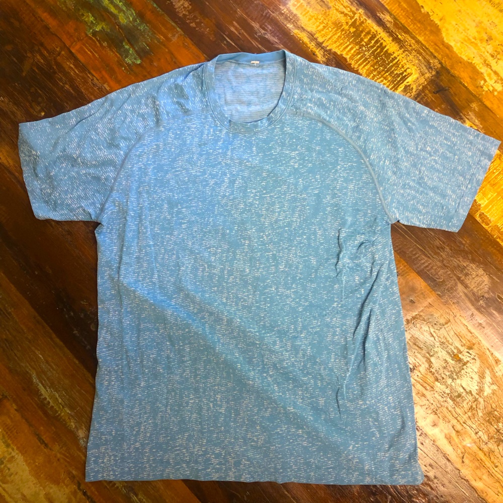 lululemon Metal Vent Tech- Light Blue/White Heathered